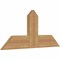 Ekena Millwork Portland Timber Gable Bracket, Western Red Cedar, 36"W x 16"H x 1 1/2"D x 5 1/2"F, 11/12 Pitch GBW036X16X0206POR00SWR - alternate 4